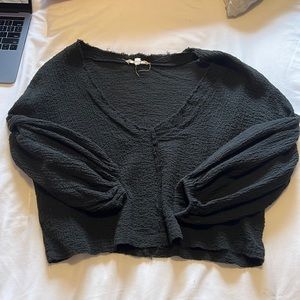 Grade and gather long sleeve crop